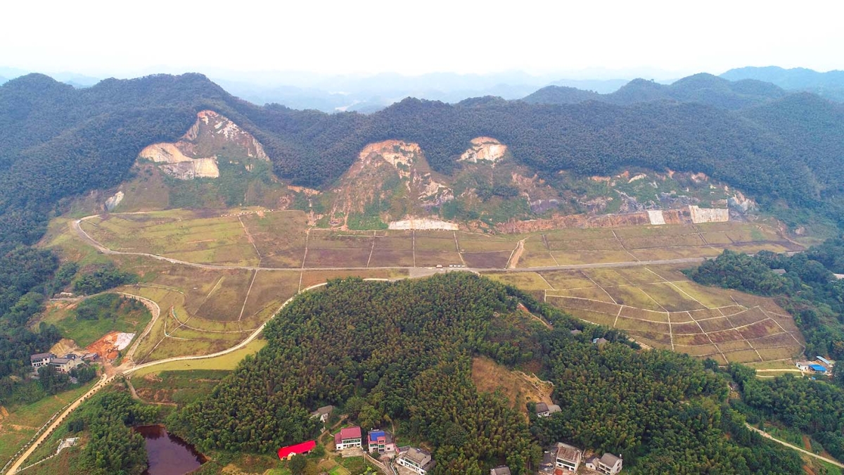 益阳市赫山区宏安石煤尾矿生态治理工程