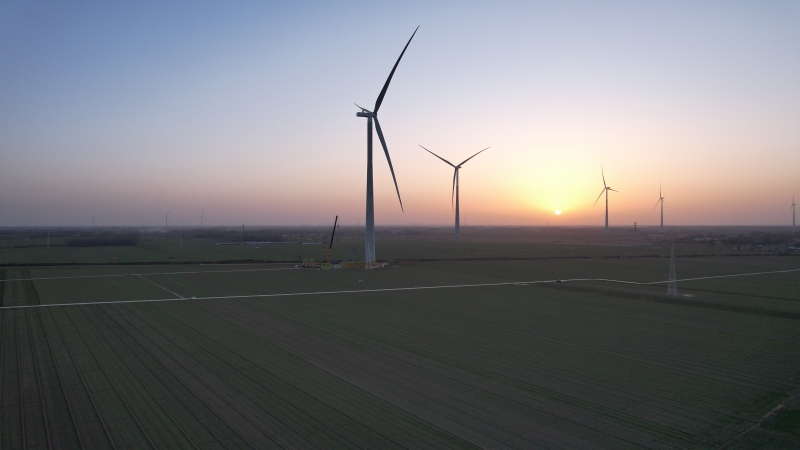 开门红｜风启新程 中机国际总承包故城风电项目全容量并网发电