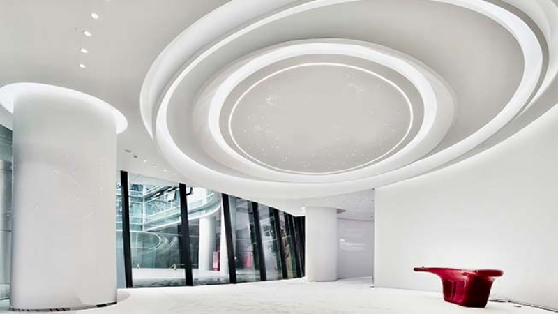 水羊全球面膜智能生产基地裙楼室内精装修设计