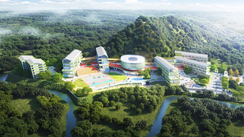 游嬉台，彩虹环，育人山房似家还——张家界市特殊教育学校易址新建项目