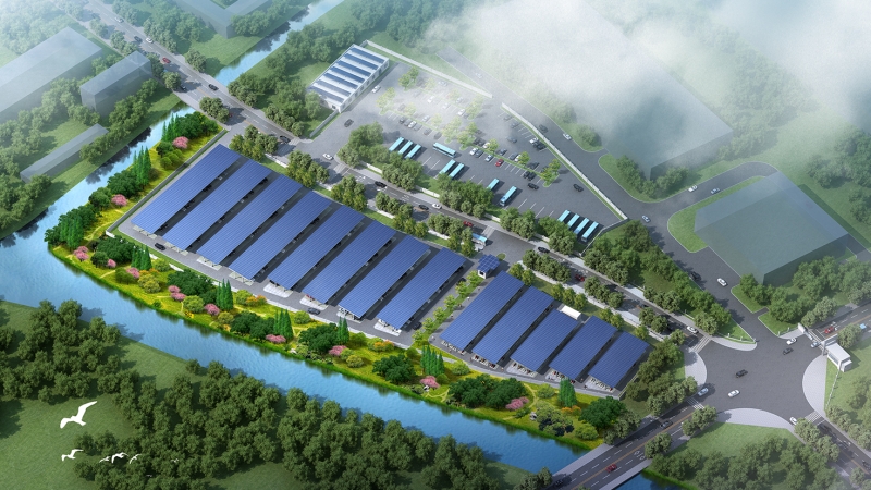 宜兴环兴新能源有限公司（国电光伏）7.6WMp屋顶分布式车棚