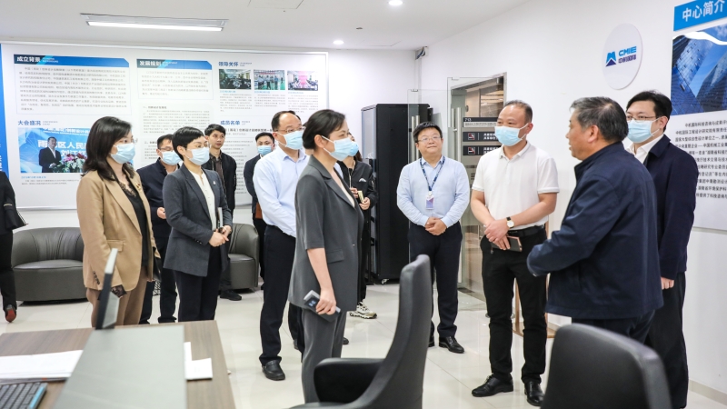 雨花区委书记刘素月、区长黄军其一行赴中机国际考察雨花区科创公共服务中心建设工作