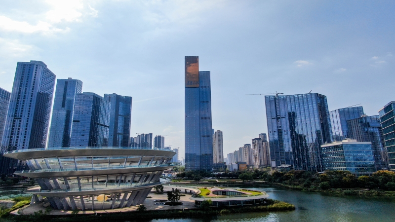 红网报道！河西第二高楼即将投用