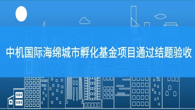 中机国际海绵城市孵化基金项目通过结题验收