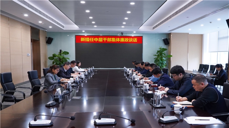 开展任前廉政谈话 强化干部廉洁履责担当